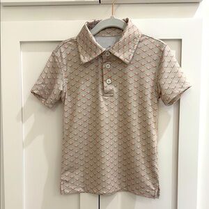 Properly Tied Boys Inlet Polo Shirt in Baseball Shield 2T
